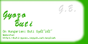 gyozo buti business card